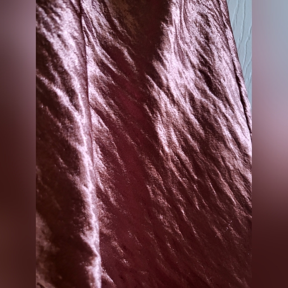 Express Rose Gold Shiny Cowl Neck Top - Picture 10 of 12